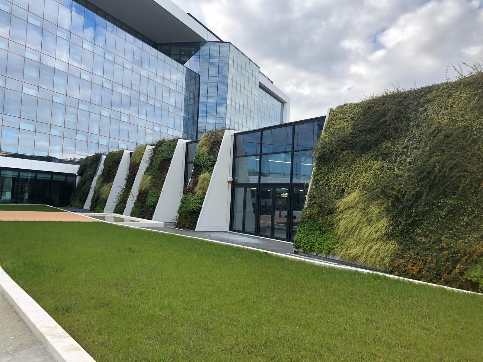 Vertical gardens at ENI headquarters, Roma