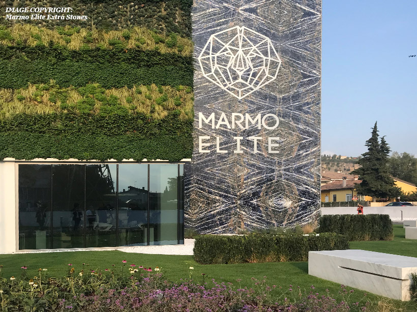 Giardino verticale per la sede di Marmo Elite Extra Stones a Domegliara